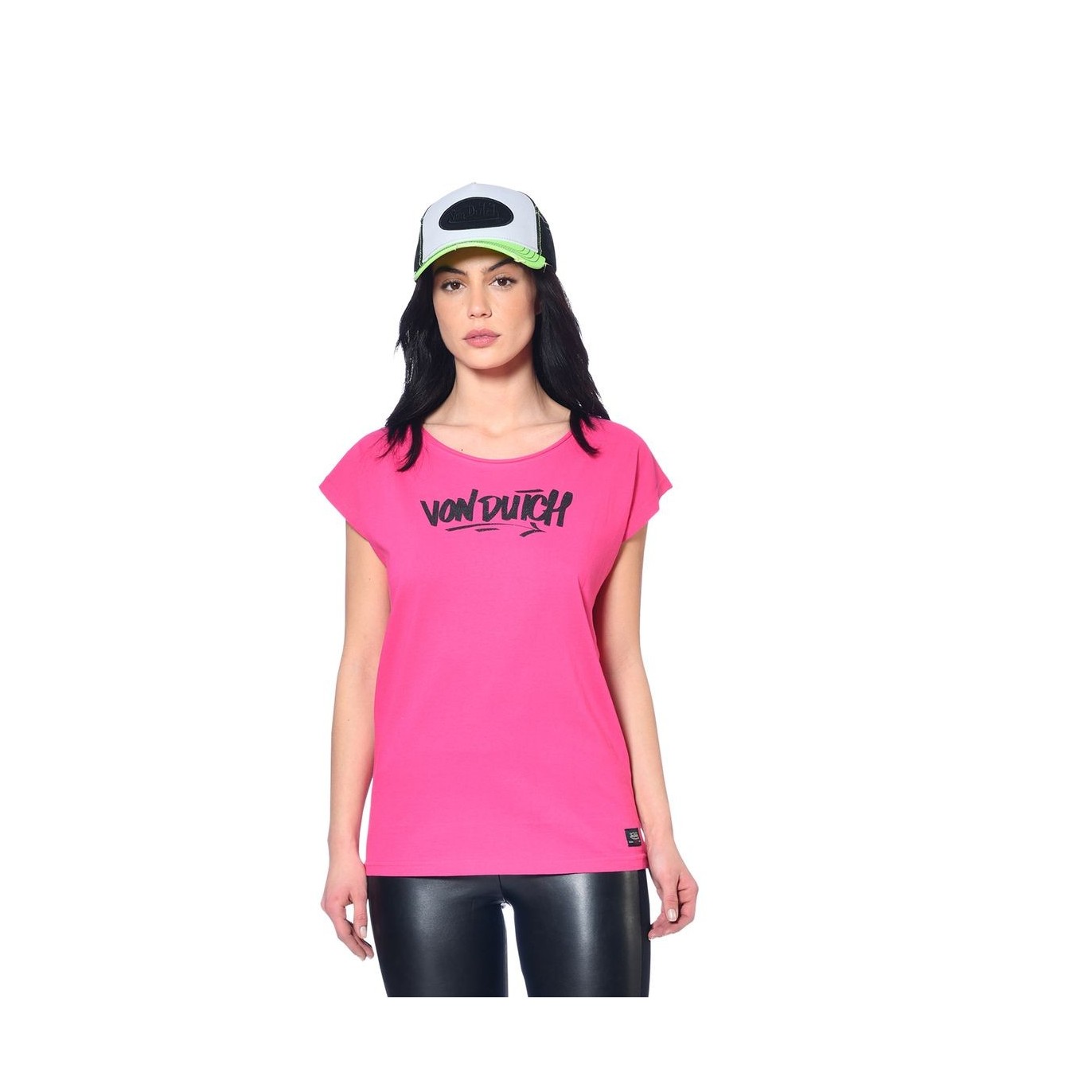 Tee shirt femme avec logo en coton Vondutch - 1