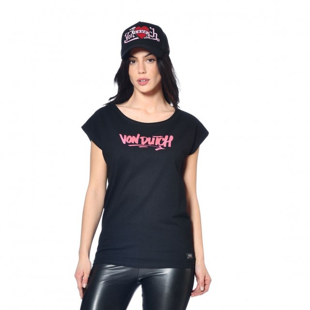 Tee shirt femme avec logo en coton Vondutch - 1