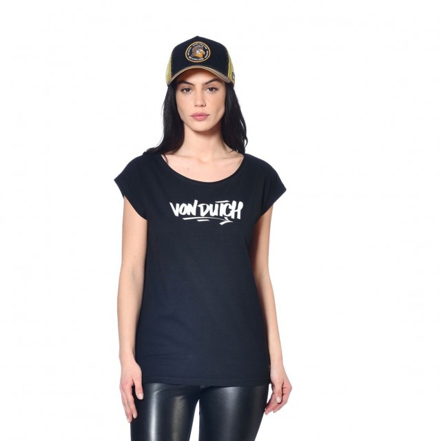 Tee shirt femme avec logo en coton Vondutch - 1