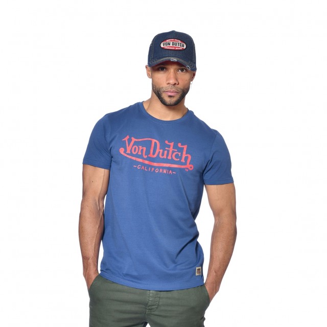 T-shirt Von Dutch homme col rond regular fit en coton First Vondutch - 1