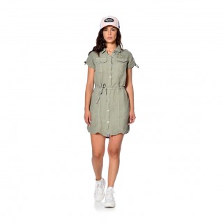 Robe Von Dutch en Lin manches courtes et broderies Beverly Vondutch - 1