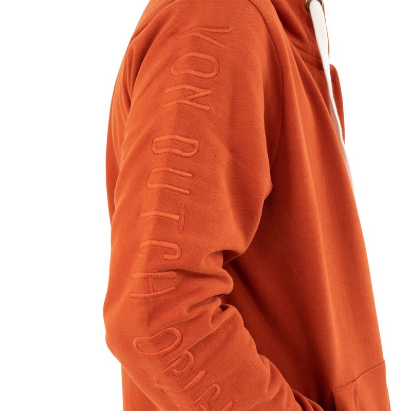 Sweat capuche homme discount orange