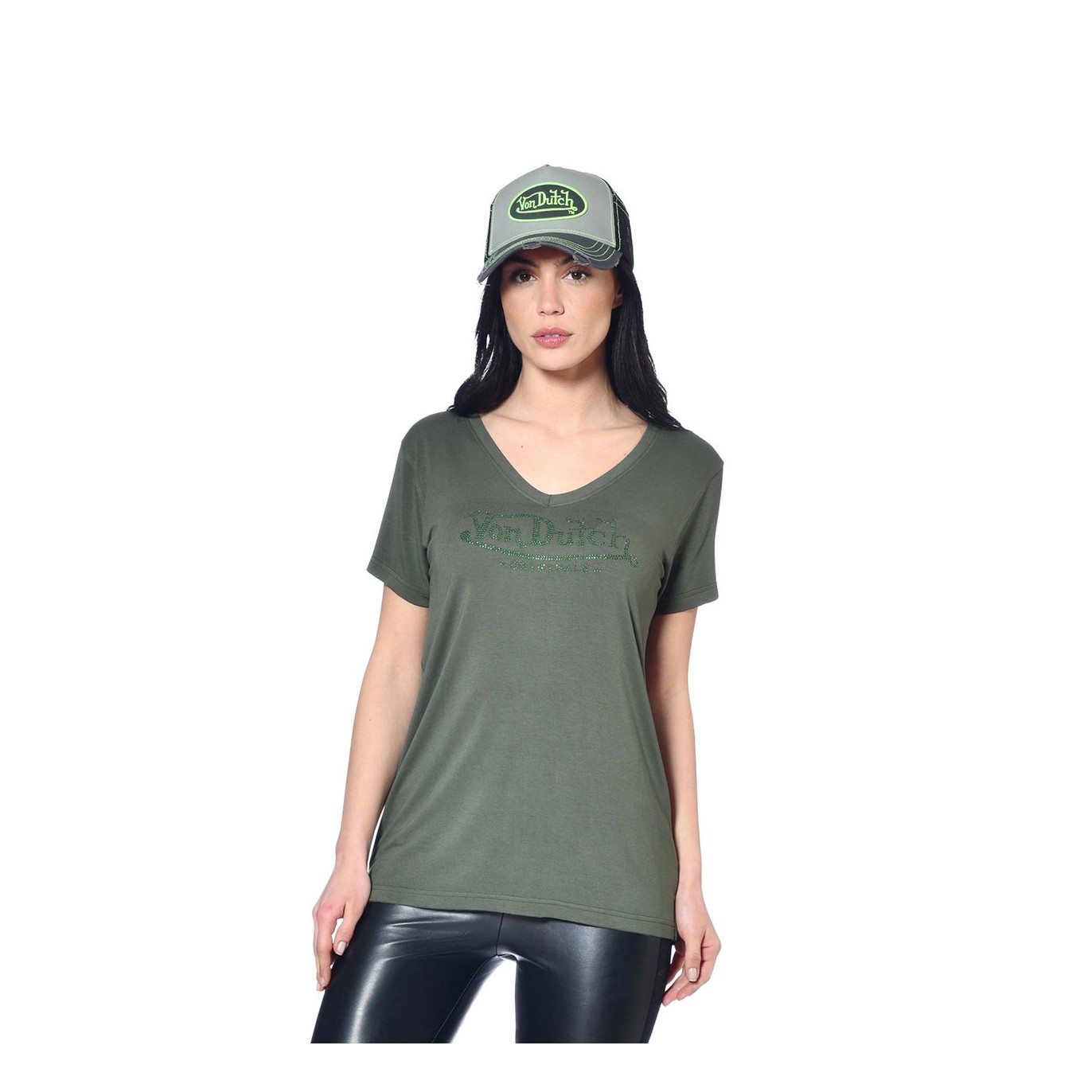 Tshirt en col V femme Roon Vondutch - 1