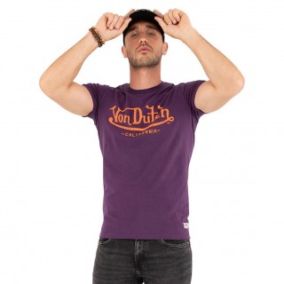 T-shirt col rond homme en coton Von Dutch Slim Fit Life Vondutch - 1