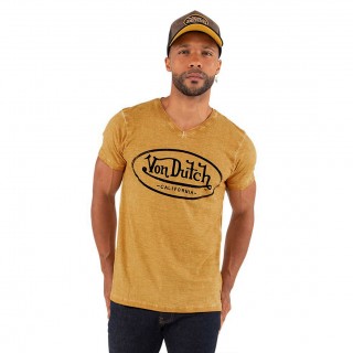 T-shirt col V homme en coton Von Dutch Tyron Vondutch - 1
