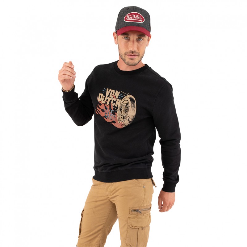 Sweat Col Rond homme en coton Bang Vondutch - 2