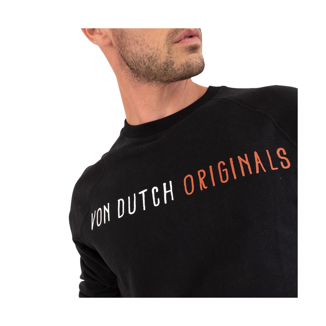 T-shirt col rond regular fit homme en coton Von Dutch Snake - Von Dutch