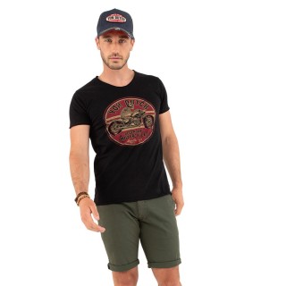 T-shirt col rond regular fit homme en coton Dary Vondutch - 1