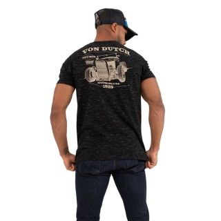 T-shirt col rond regular fit homme en coton Von Dutch Rod Vondutch - 1