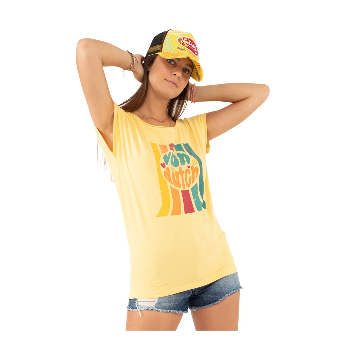 T-shirt femme en coton Nowar Vondutch - 1