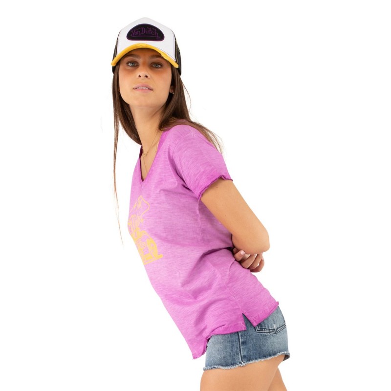 Tee Shirt coupe Régular effet Dégradé, Flammé HOT | Femme - Vondutch Vondutch - 4