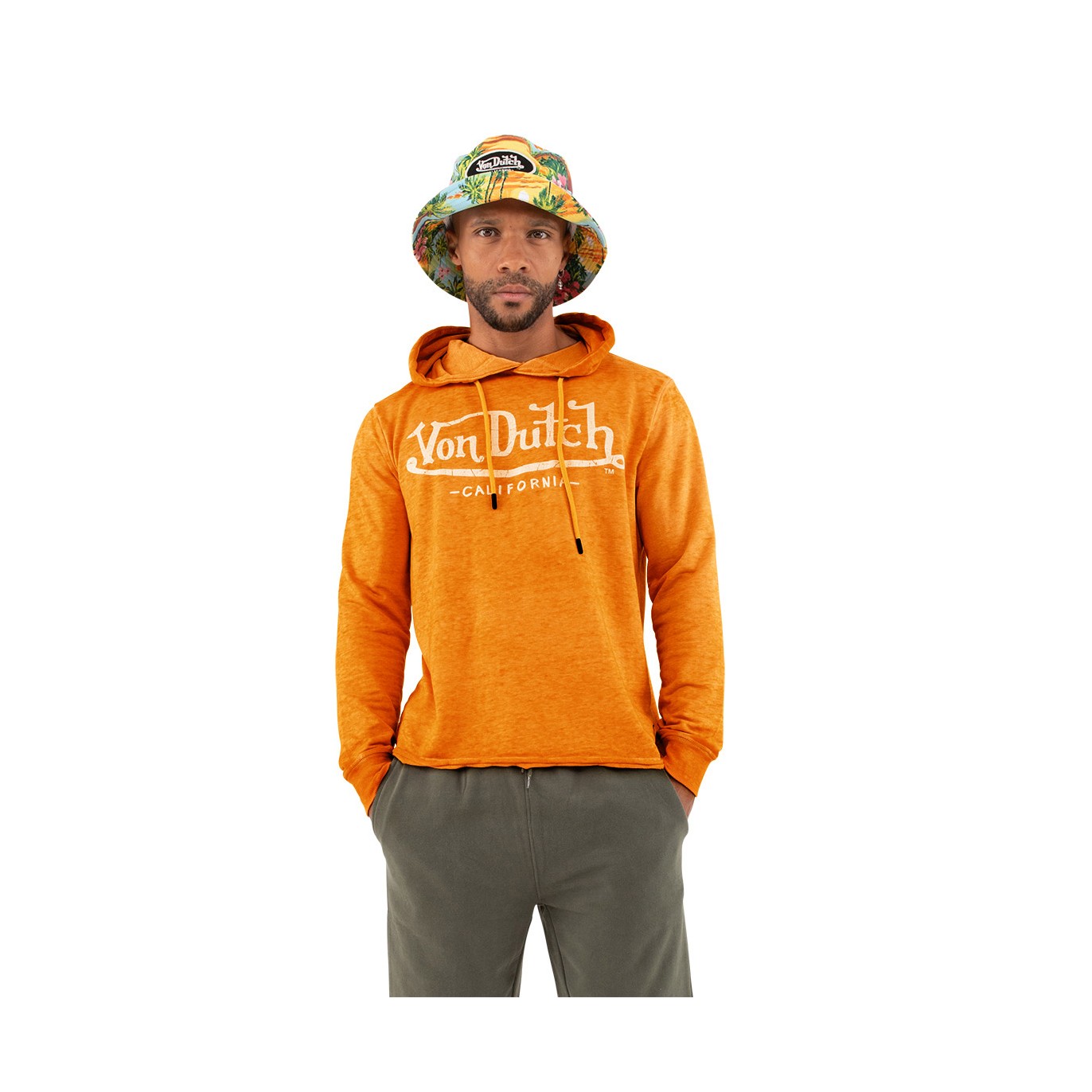 Sweat à Capuche Orange RYAN | Homme - Vondutch Vondutch - 1