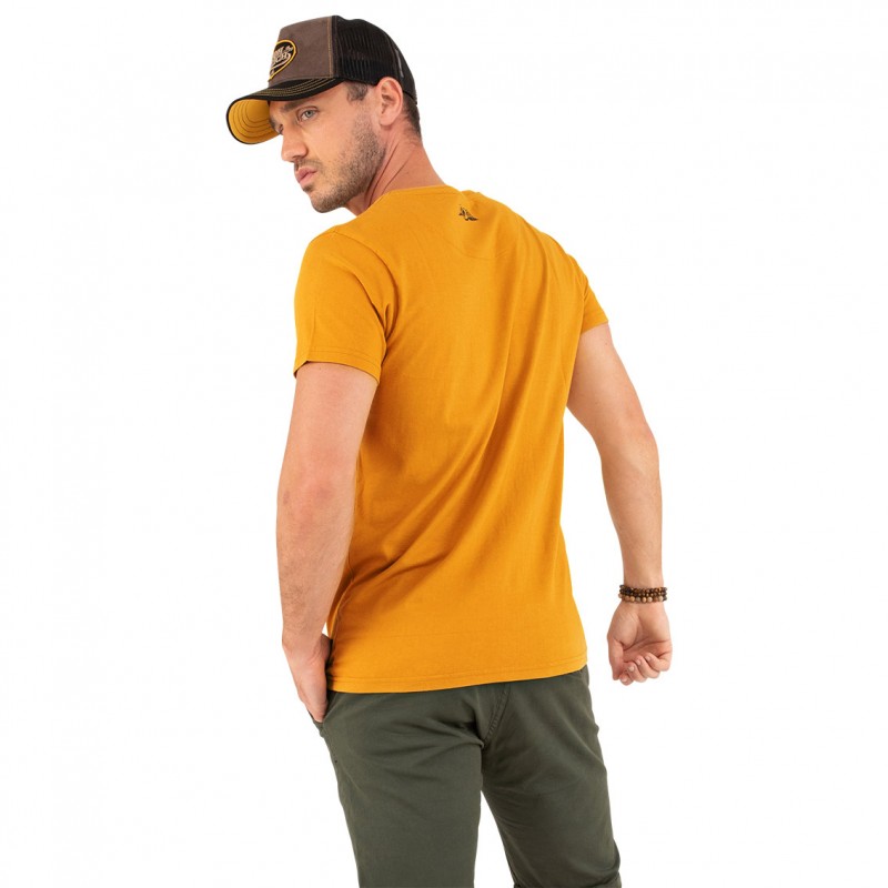 T-shirt col rond regular fit homme en coton Crazy Vondutch - 4