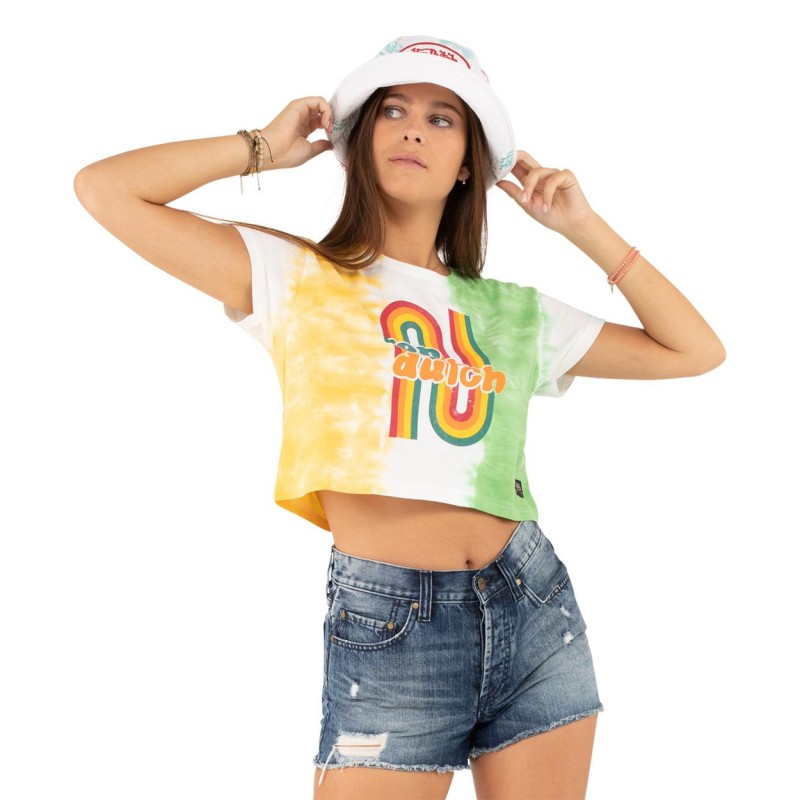 Crop Top Tie and Dye femme en coton Bow Vondutch - 1