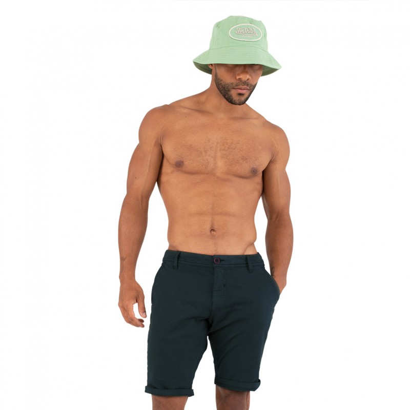 Bermuda Chino en Coton coupe Droit Bleu | Homme - Vondutch Vondutch - 5