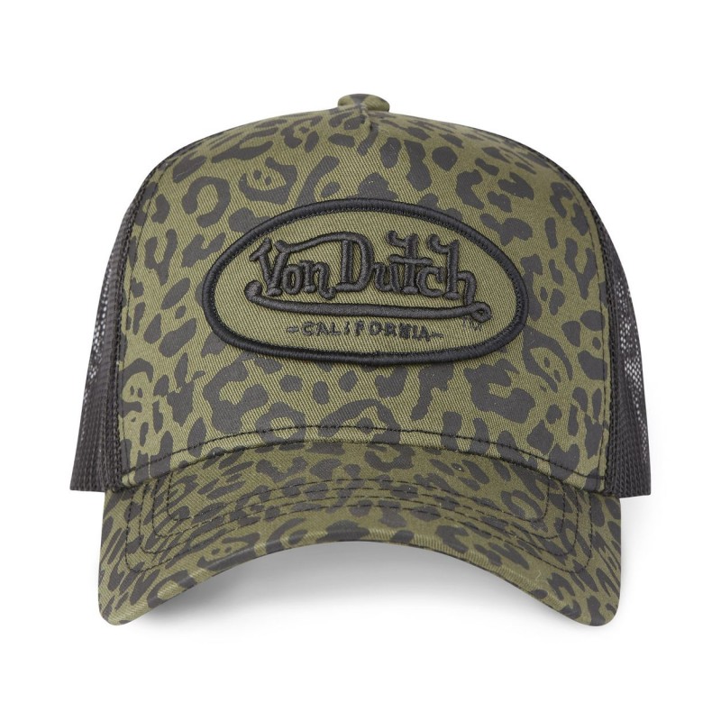 Casquette en coton trucker avec filet Leopard Vondutch - 2