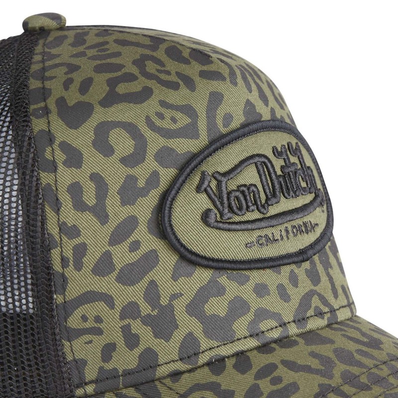 Casquette Vondutch Verte Trucker Snapback LÉOPARD Vondutch - 3