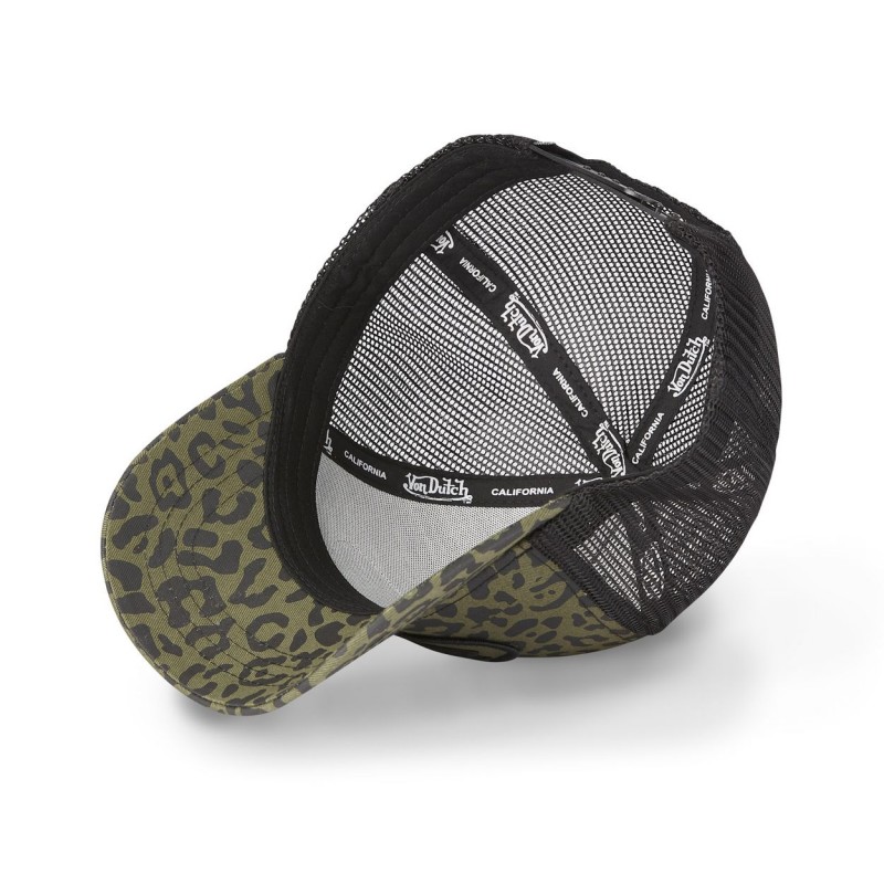 Casquette en coton trucker avec filet Leopard Vondutch - 5