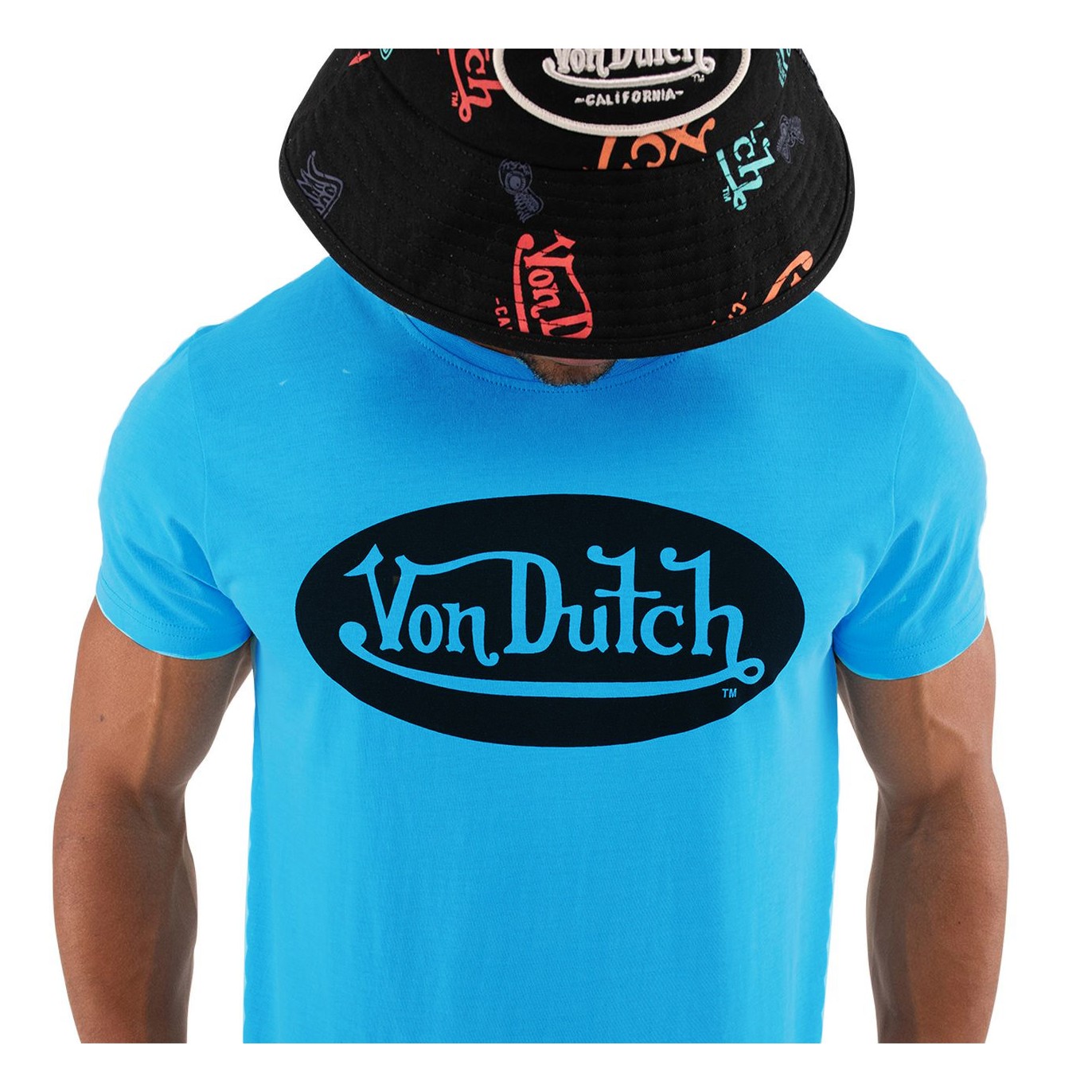 T-shirt col rond regular fit homme en coton Von Dutch Shave - Von Dutch