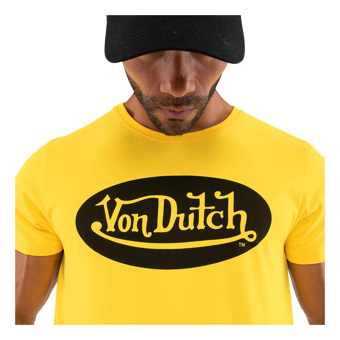 T-shirt col V homme en coton Boss - Von Dutch
