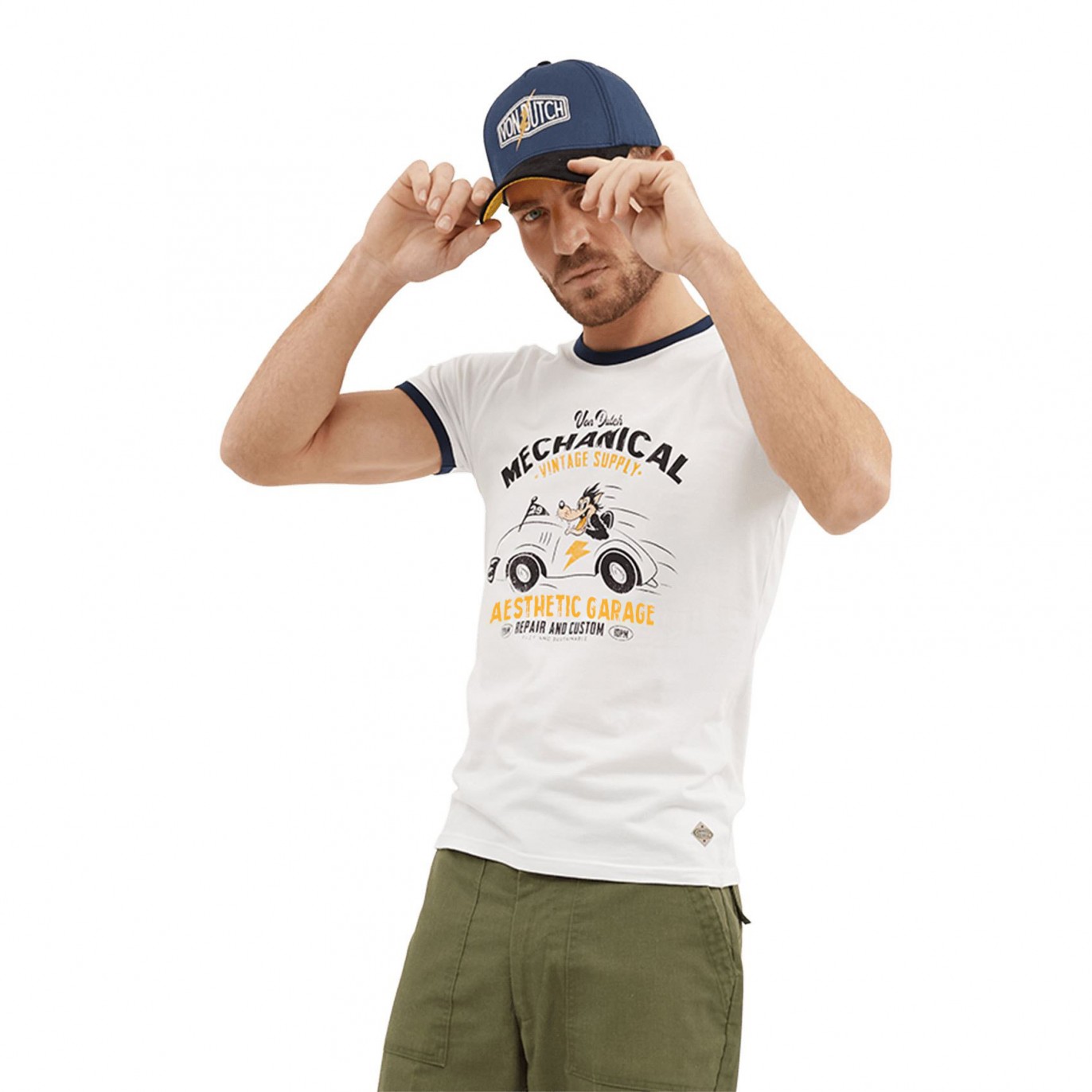 T-shirt homme col rond en coton Ethic Vondutch - 1