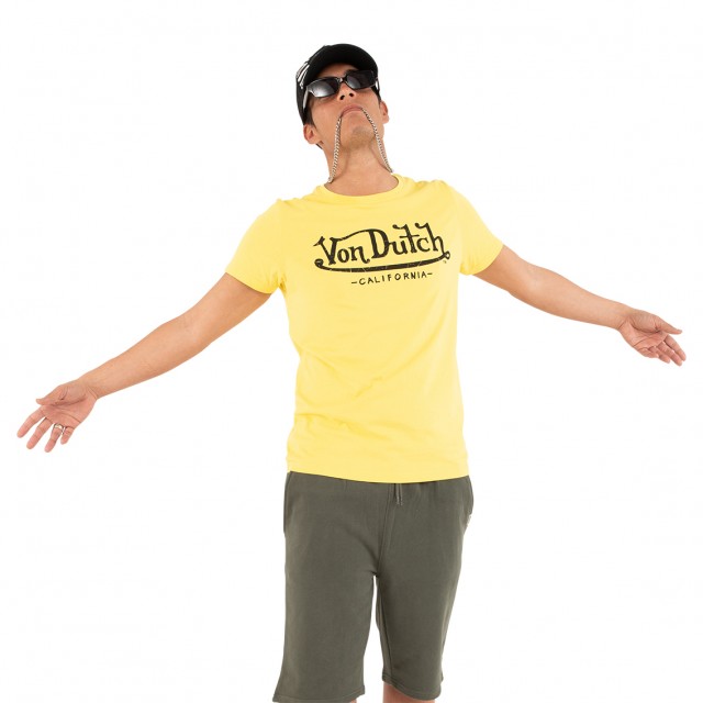 T-shirt col rond homme en coton First Vondutch - 1
