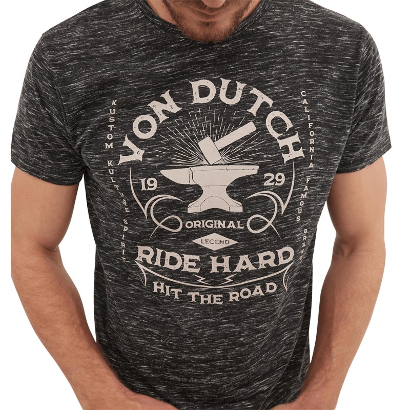 Tee-Shirt Von Dutch Snake Gris - Von Dutch / Tee-shirt / Homme