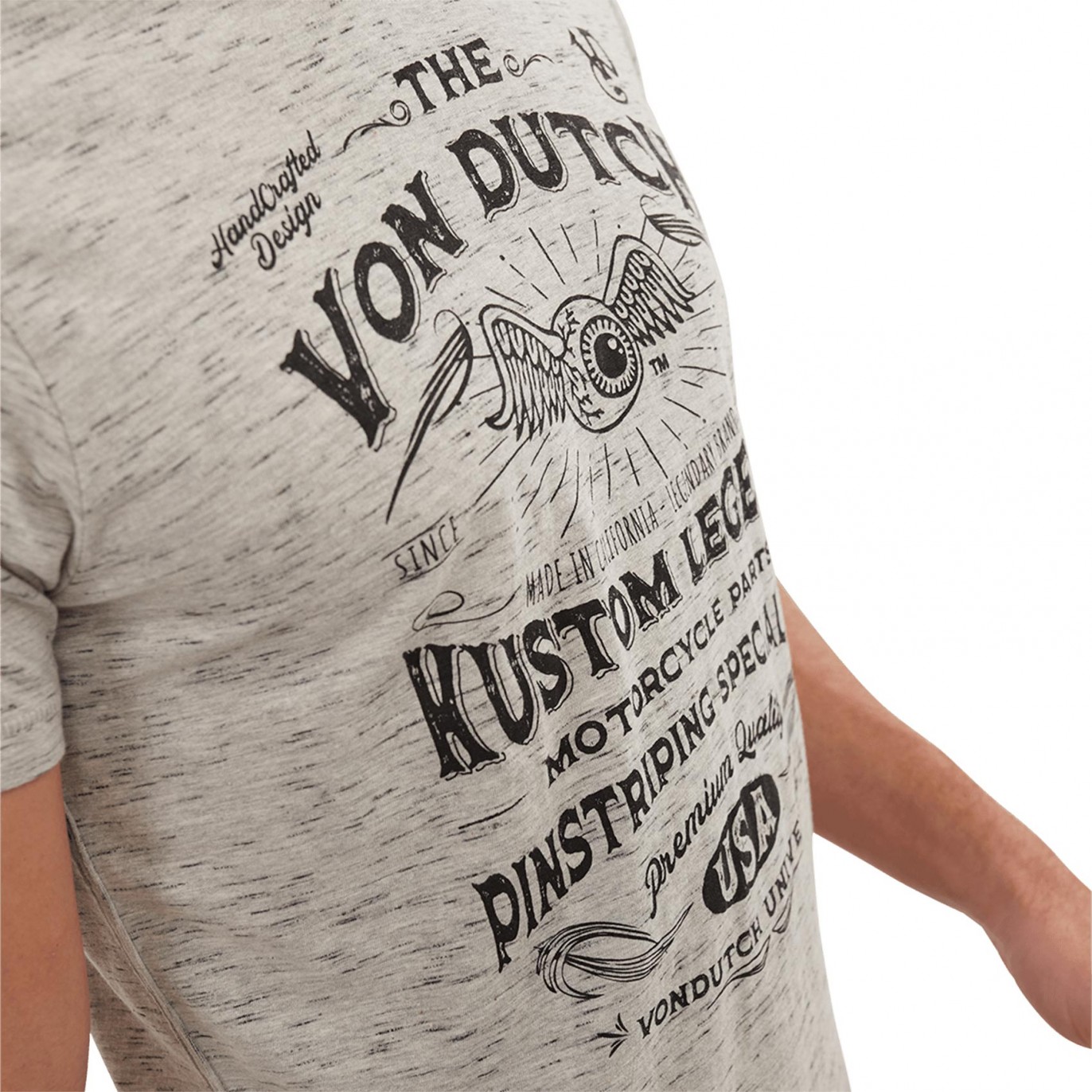 Tee-Shirt Von Dutch Snake Gris - Von Dutch / Tee-shirt / Homme