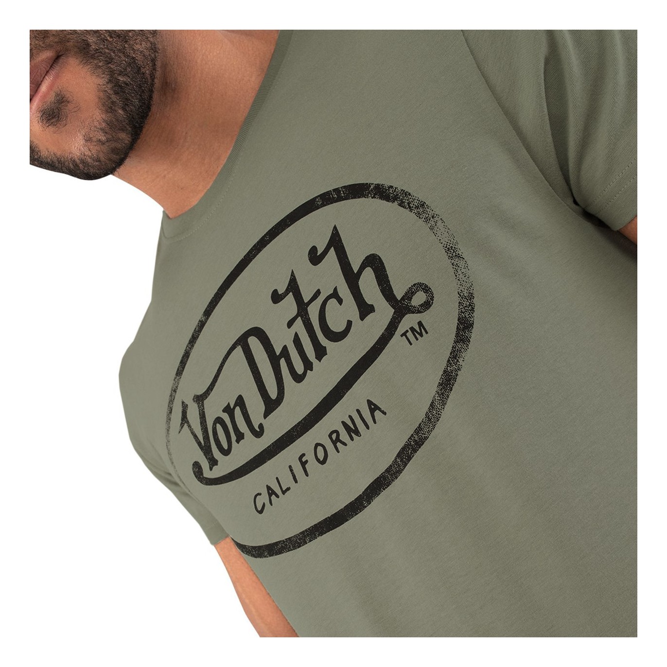 T-shirt kaki Von Dutch