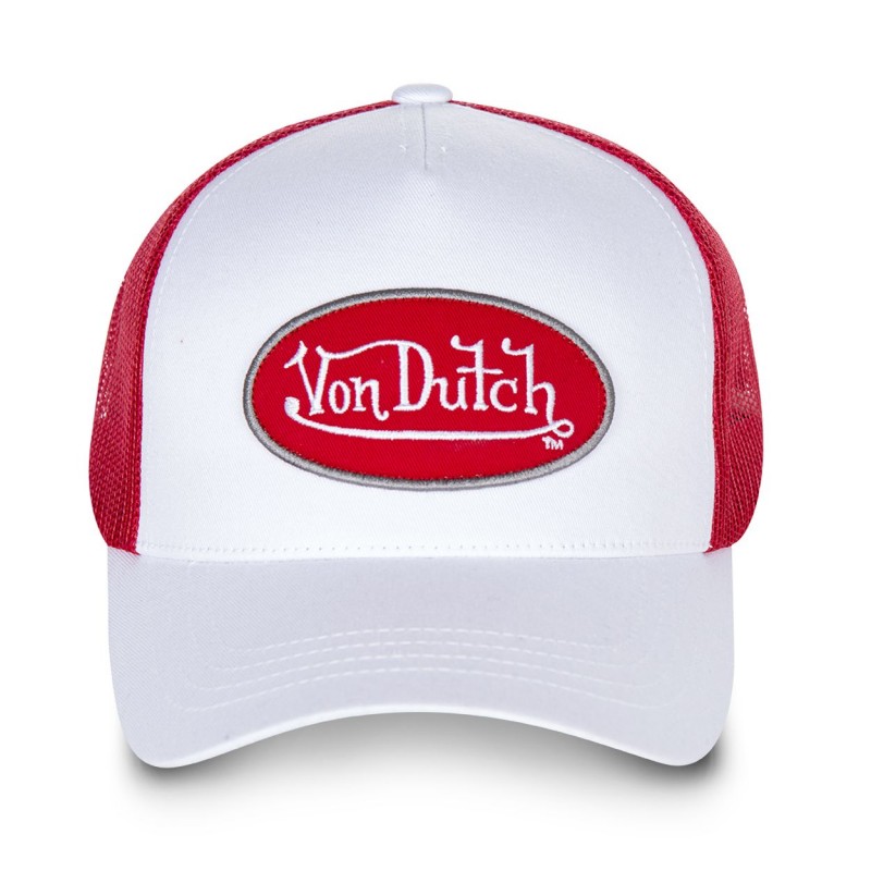 Casquette baseball homme Von Dutch BM Blanc filet rouge Vondutch - 2
