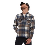 Surchemise double matière plaid avec patch brode Pepper