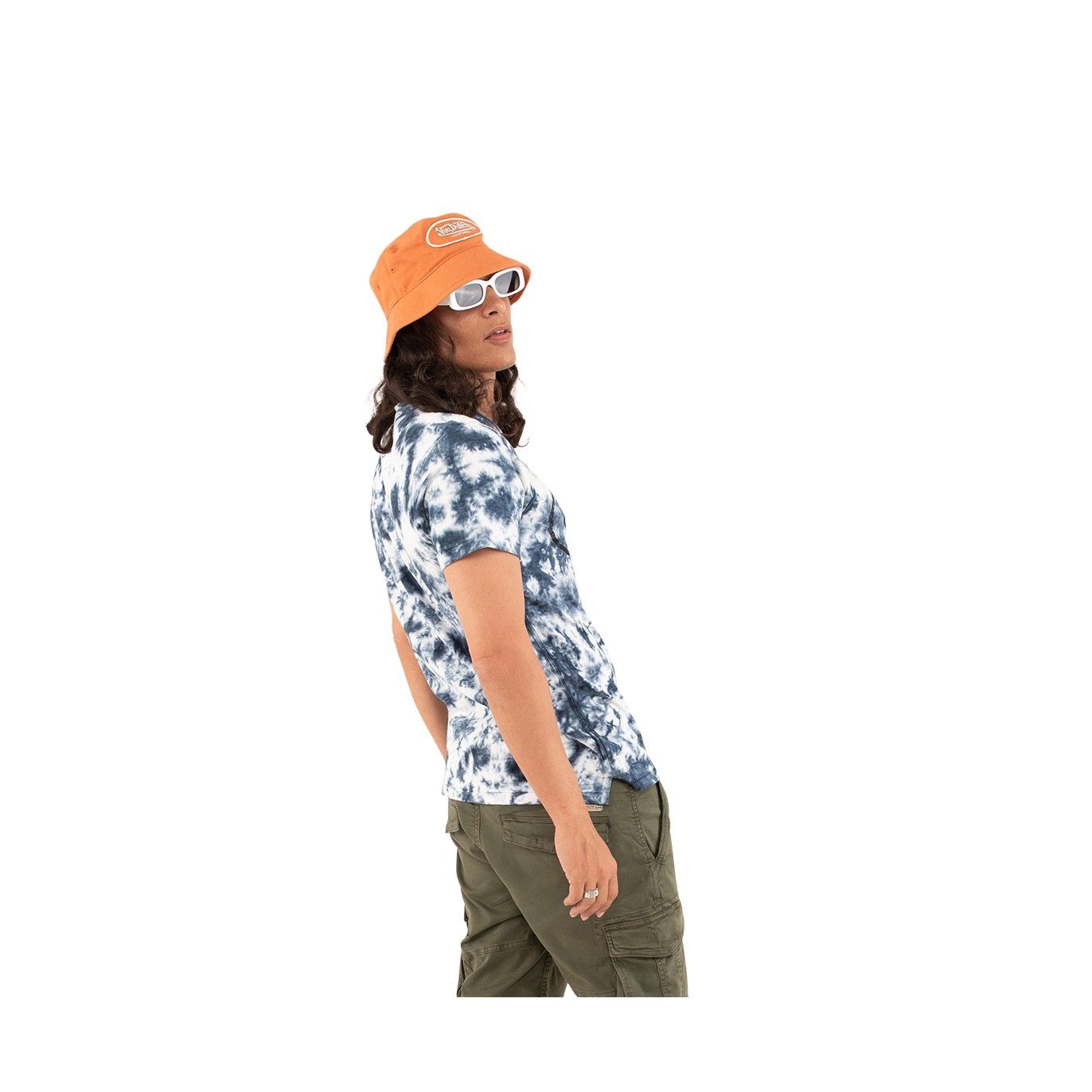 T-shirt à col V effet tie and die homme Ron en coton Vondutch - 3