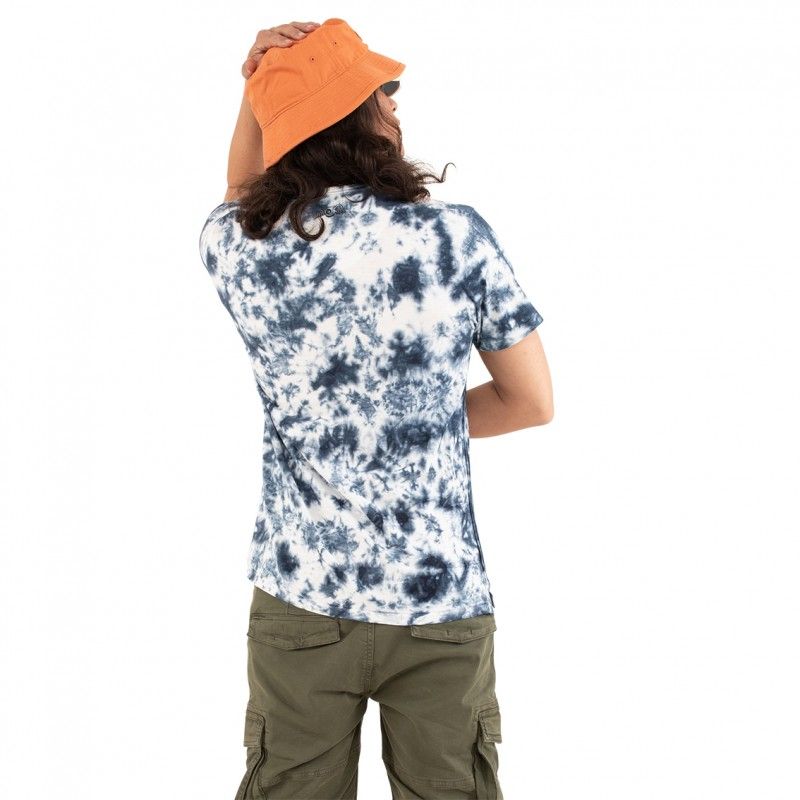 Tee Shirt Bleu coupe Régular Col V effet Tie and Dye RON | Homme - Vondutch Vondutch - 4