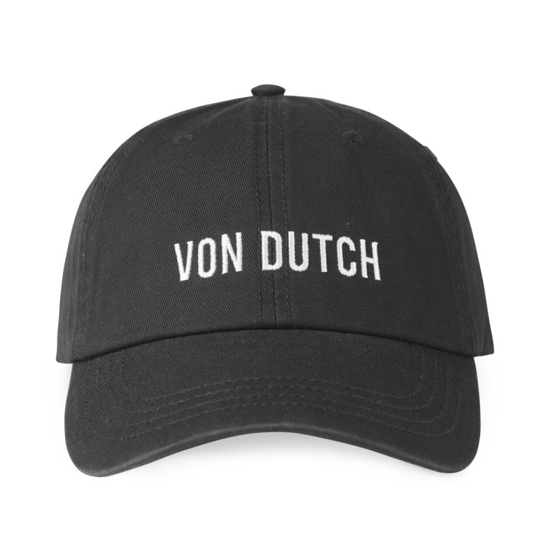 Casquette Vondutch Noire Dad cap Strapback / Boucle OFF WHITE Vondutch - 2
