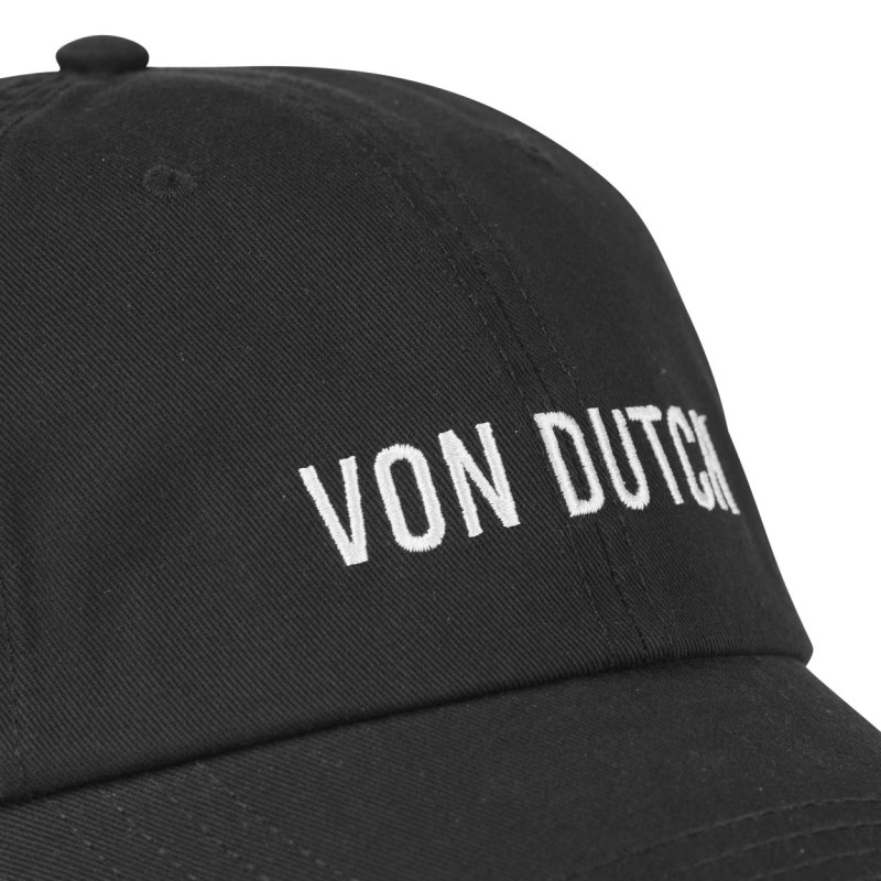 Casquette Vondutch Noire Dad cap Strapback / Boucle OFF WHITE Vondutch - 3
