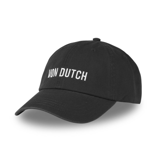 Casquette Vondutch Noire Dad cap Strapback / Boucle OFF WHITE Vondutch - 1