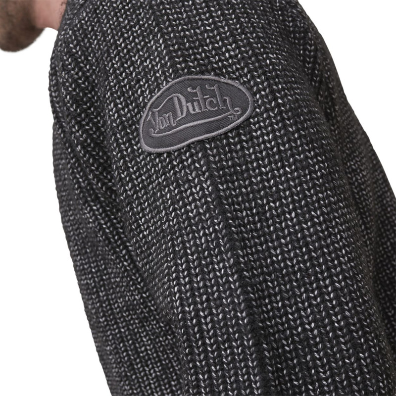 Pull effet denim en côte anglaise avec écusson sur la manche Matt Vondutch - 3