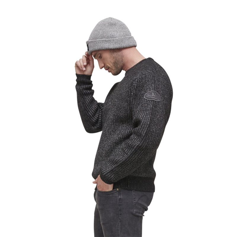 Pull effet denim en côte anglaise avec écusson sur la manche Matt Vondutch - 4