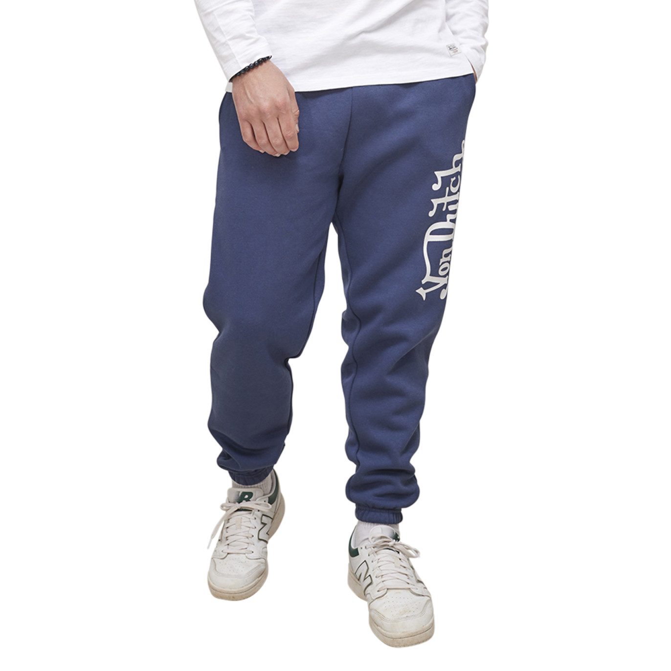Jogging doublure Polaire coupe Droit Bleu | Homme - Vondutch Vondutch - 2