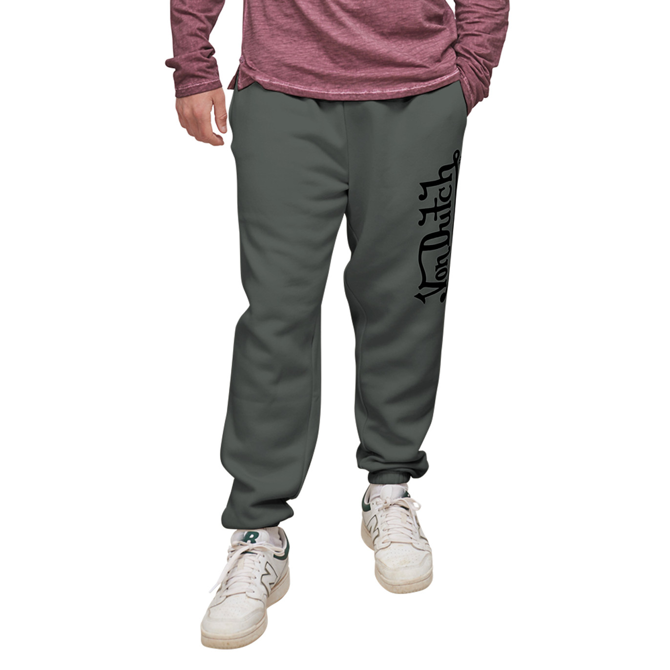 Jogging doublure Polaire coupe Droit Gris | Homme - Vondutch Vondutch - 2