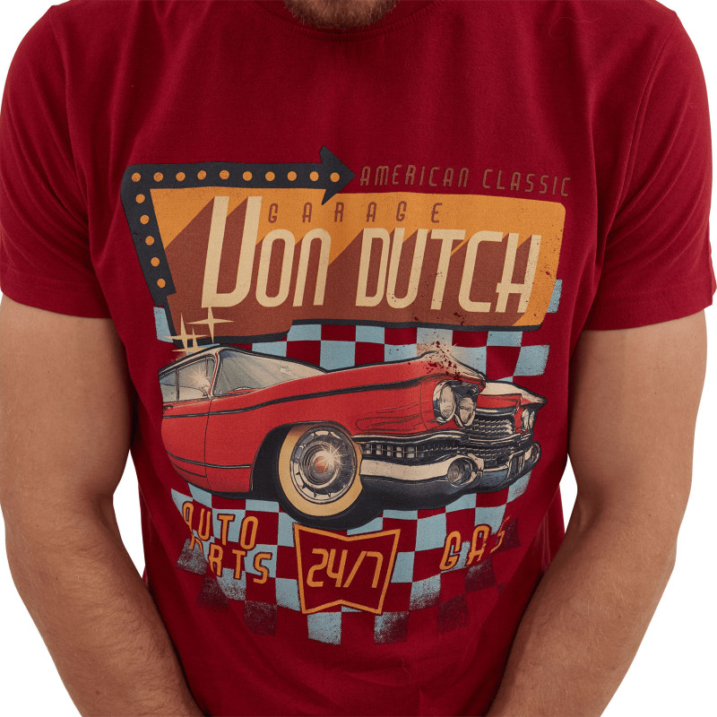 T-shirt manches courtes régular fit en col rond en coton Dinn Vondutch - 2