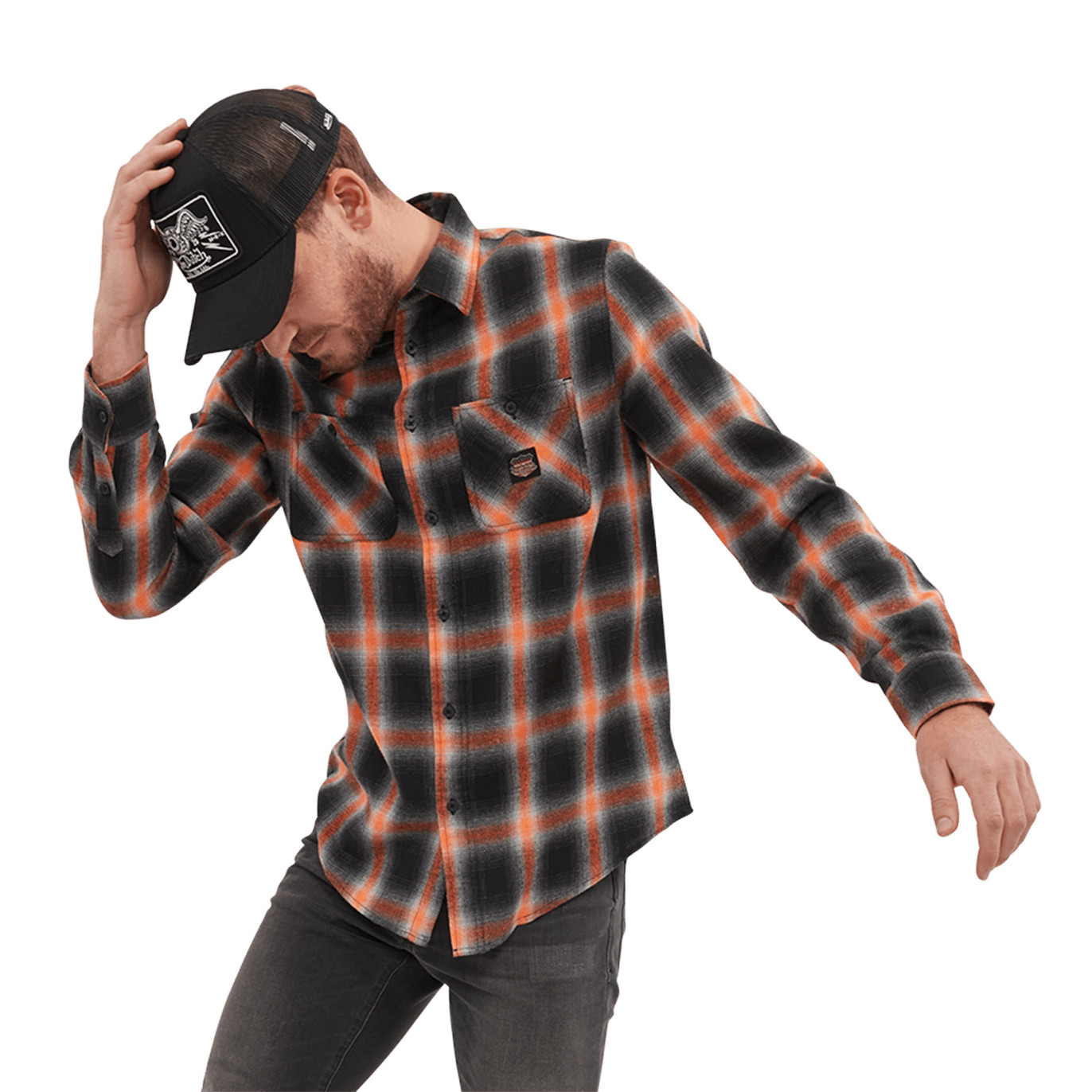 Chemise plaid avec poche Jack Vondutch - 1