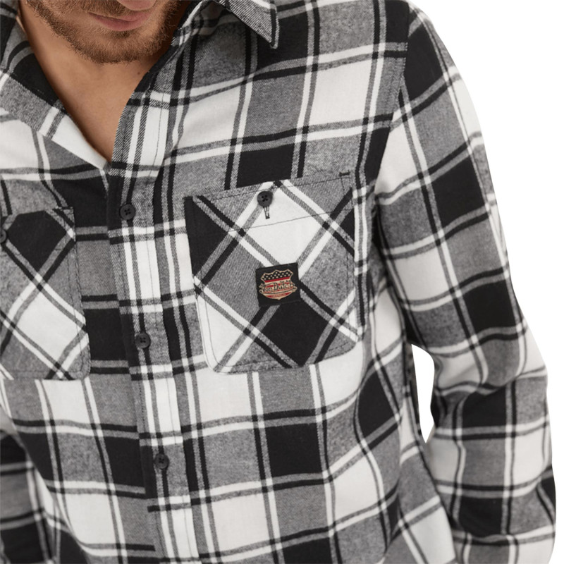 Chemise à Carreaux Droite Manches longues Grise Jack | Homme - Vondutch Vondutch - 2