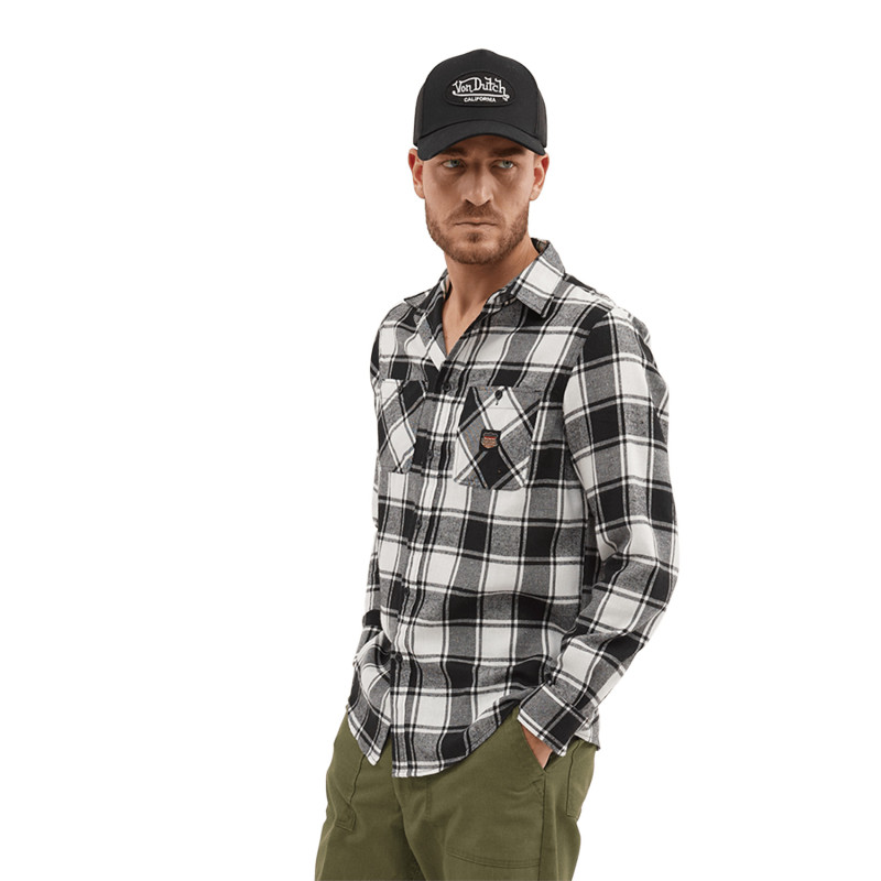 Chemise plaid avec poche Jack Vondutch - 4