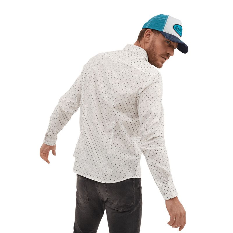Chemise Homme Vincenzo Boretti - Coupe Cintrée Body-fit, Col Kent, Manches Longues - Tissu élastique Défroissable (72% Coton) - Facile à Repasser