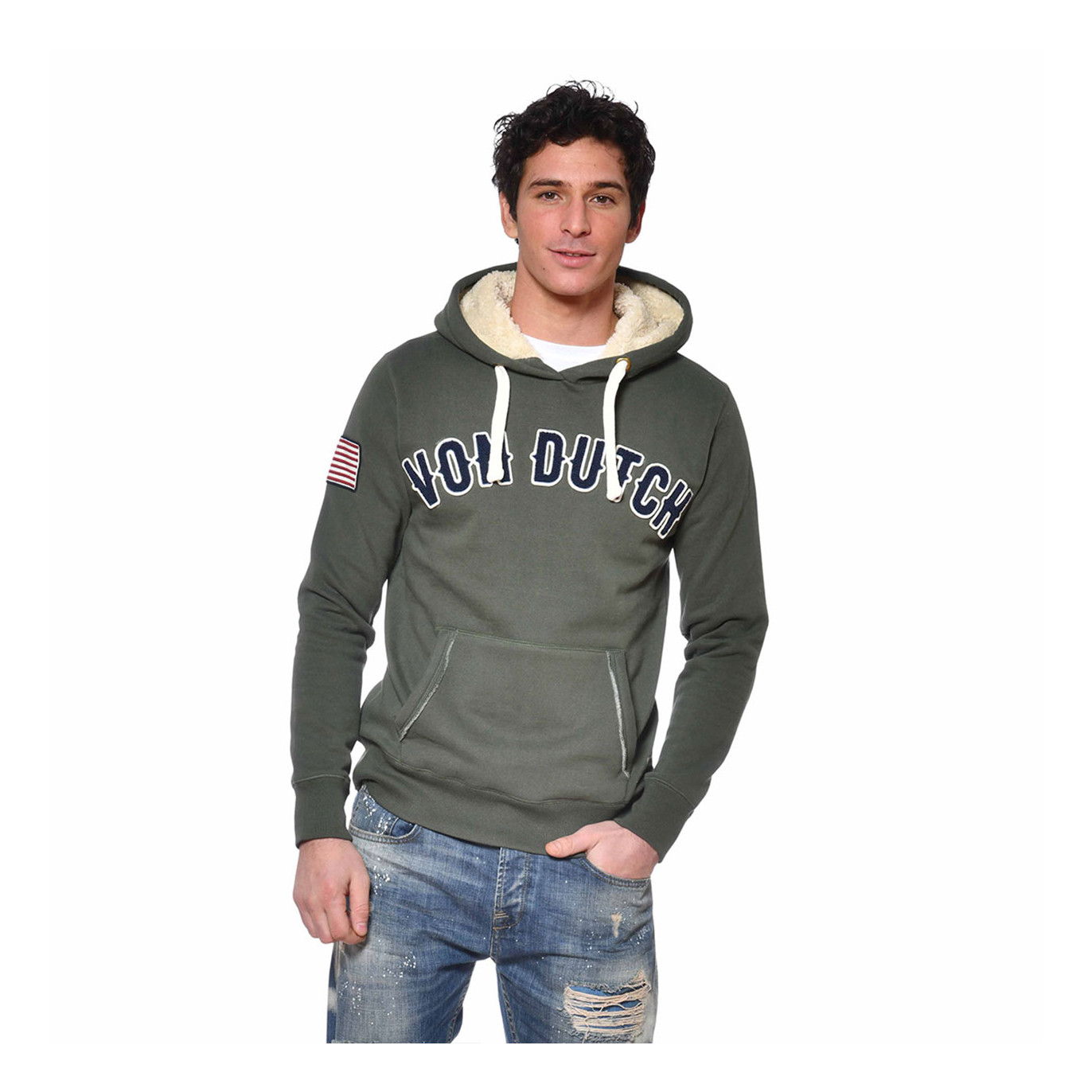 Sweat à capuche doublure sherpa homme Must Vondutch - 1