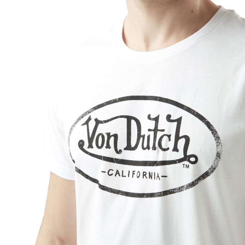 Tee Shirt Blanc coupe Régular Col rond AARON | Homme - Vondutch Vondutch - 2