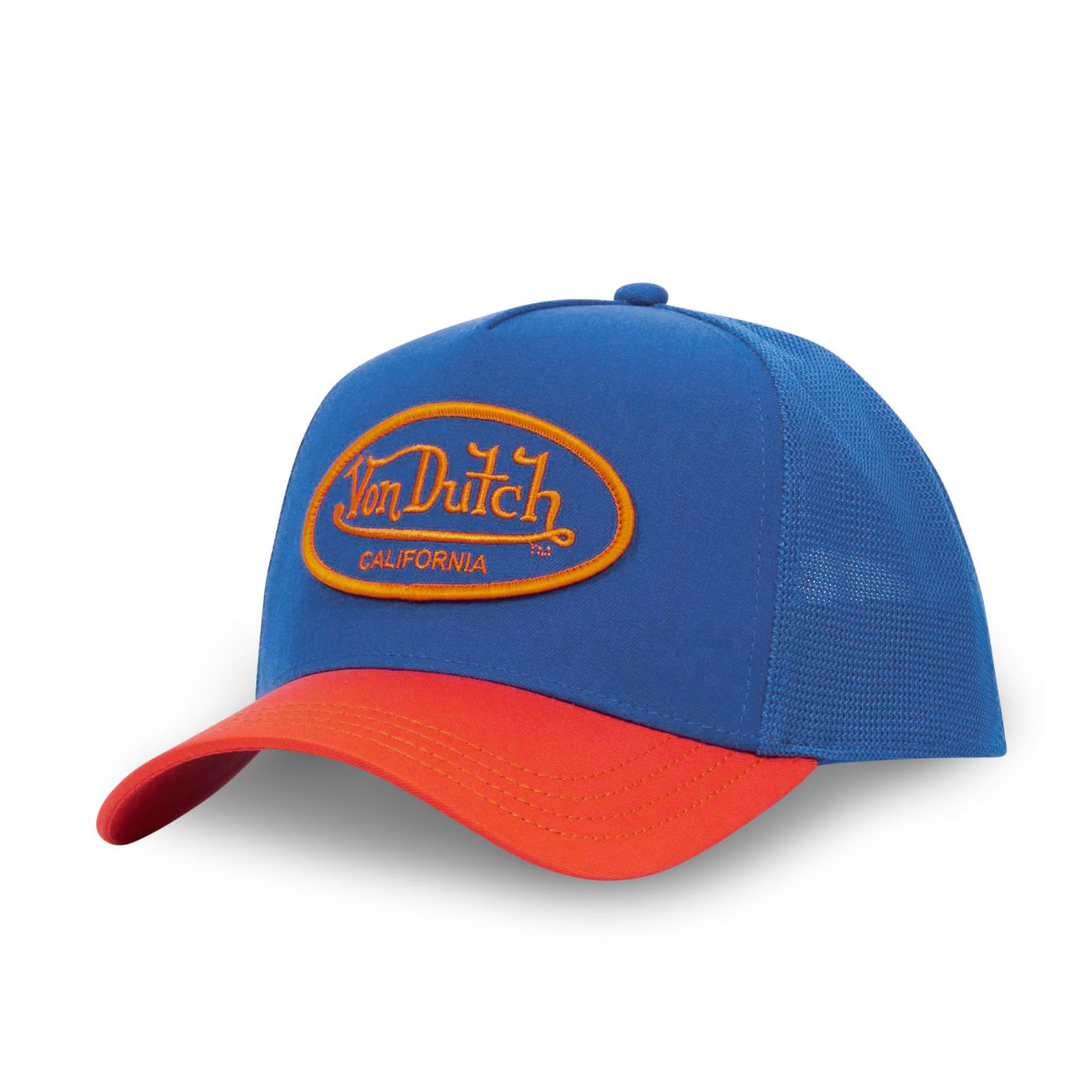 Casquette Vondutch Bleu, Orange, Trucker Snapback Shiny Vondutch - 1