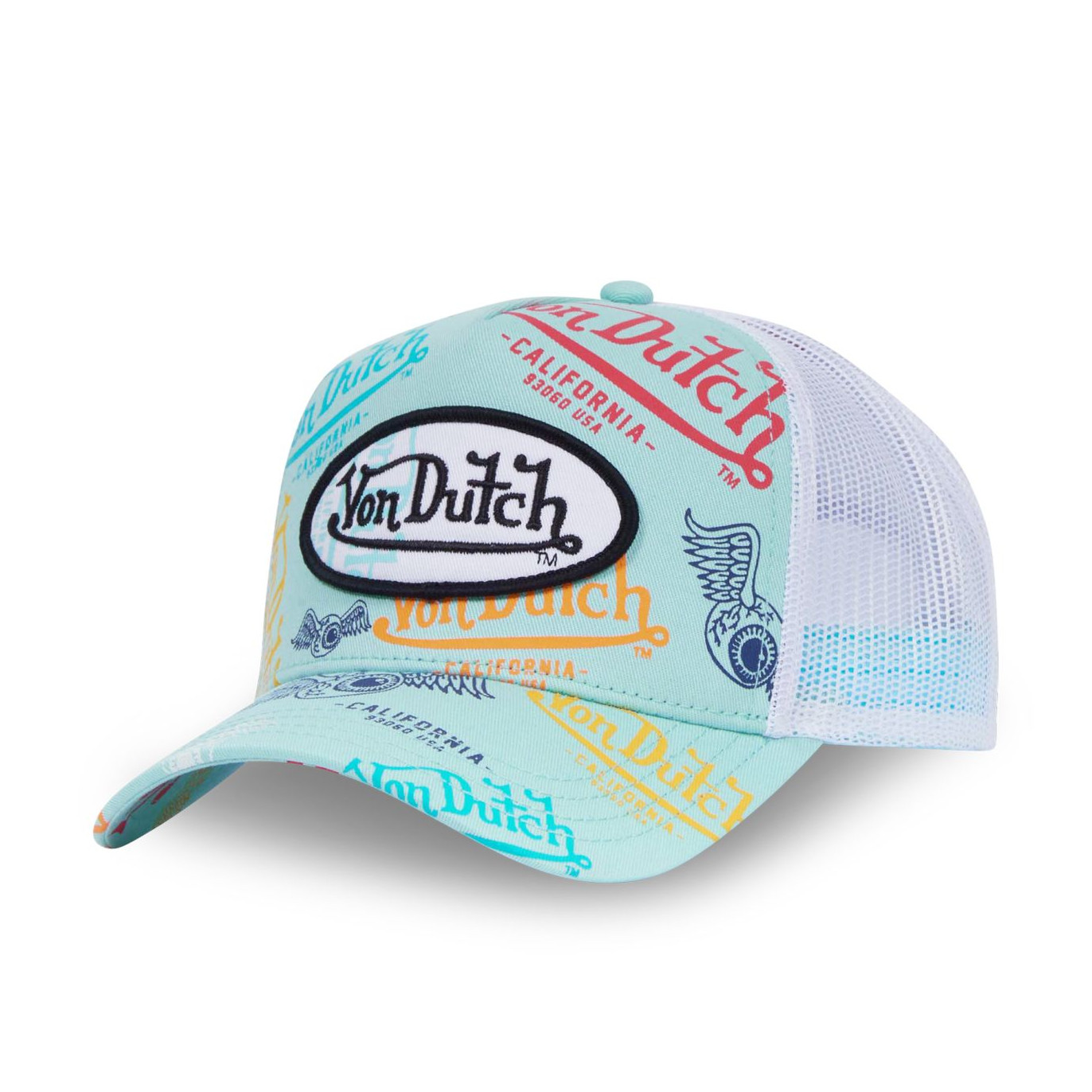 Casquette Vondutch Verte Trucker Snapback Graffiti Vondutch - 1