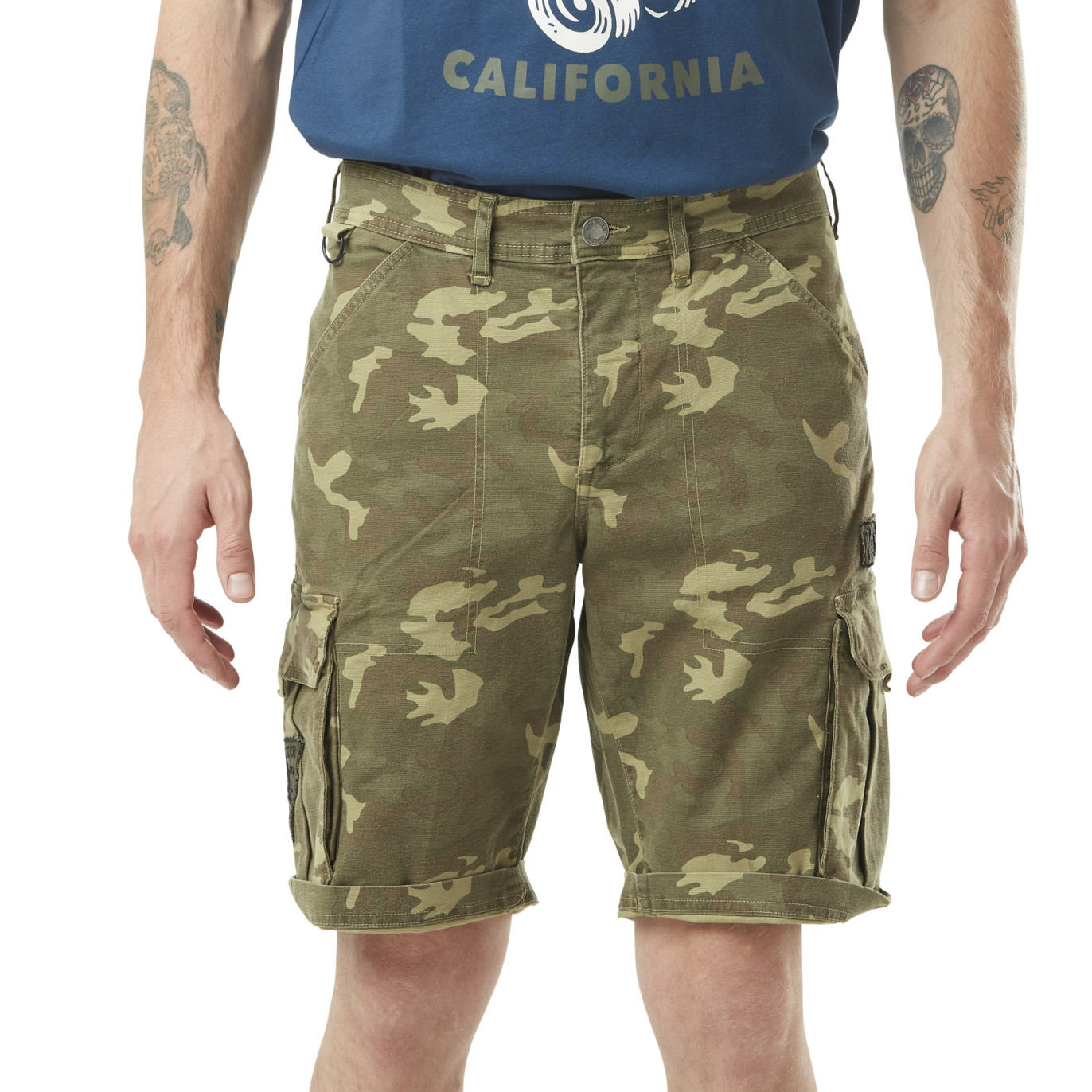 Bermuda Homme Cargo Canvas en coton Vondutch - 1